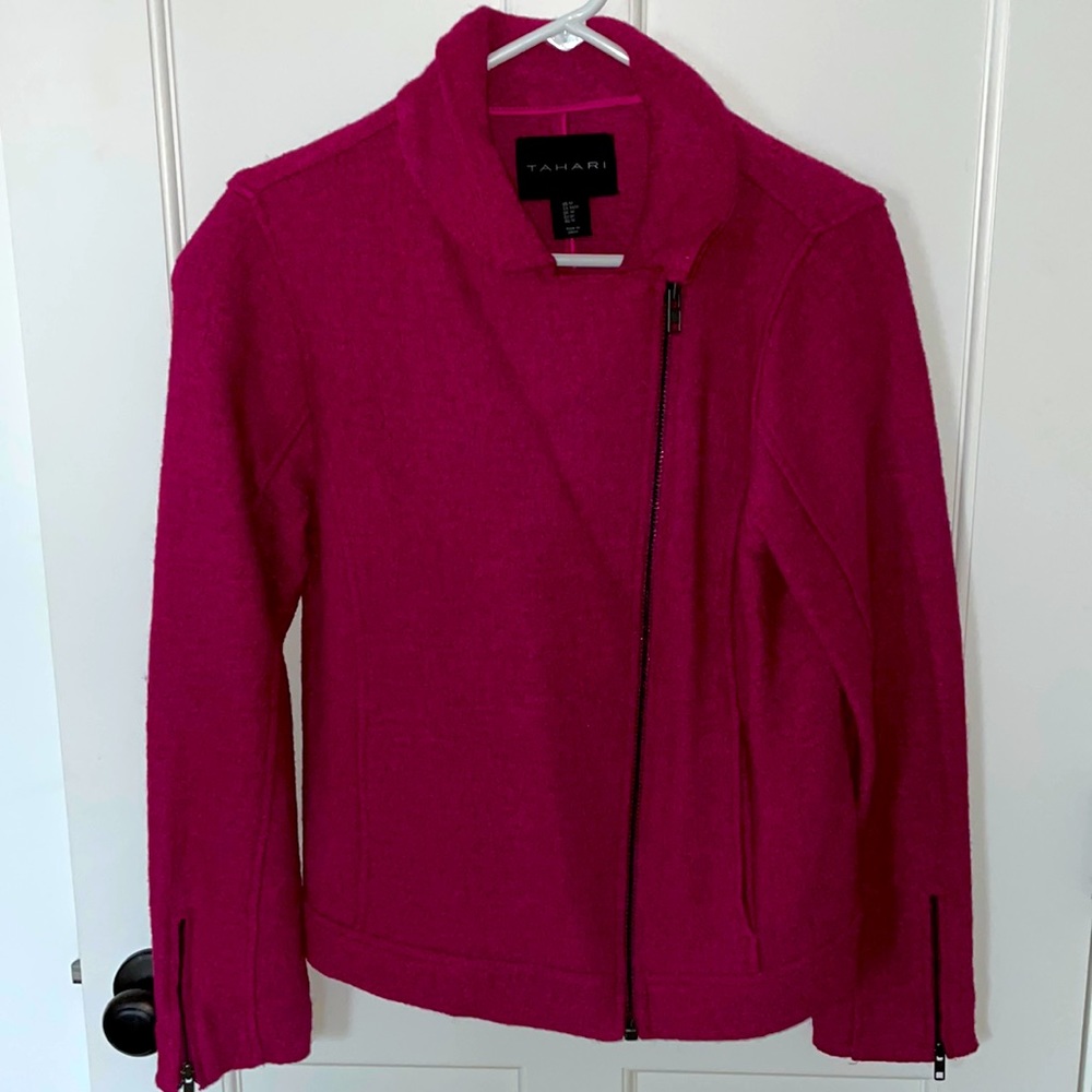 Tahari Fuchsia Teddy Jacket for Women
